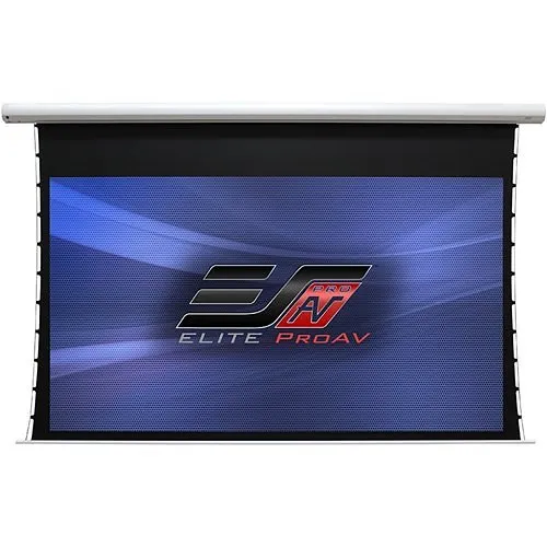 Elite Screens Saker Tab-Tension CLR-S CineGrey 5D 100" 16:9 4K/8K Ultra HD 12" Drop Motorized Projector Screen