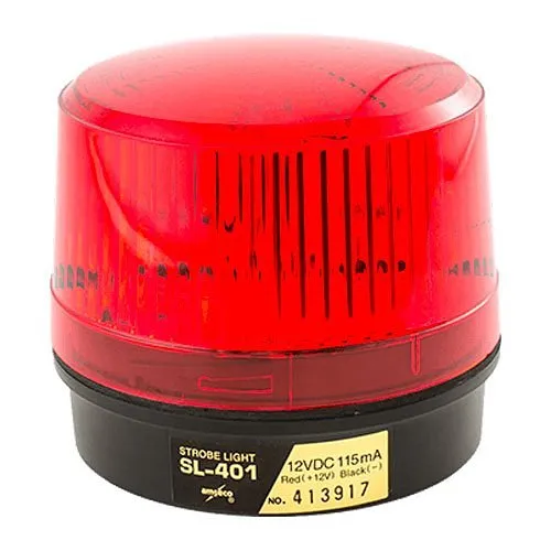 Potter SL-401 Series 60,000 Candle Power Output Strobe, Red (4190019)