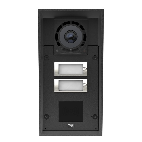 2N 03367-001 IP Force 2.0 Video Intercom with 2-Buttons, Camera, Card Reader Ready
