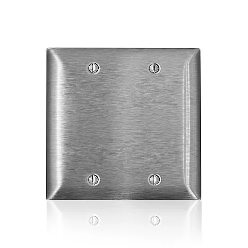 Leviton SL23 SS C-Series 430 2-GG Standard Blank Wall Plate