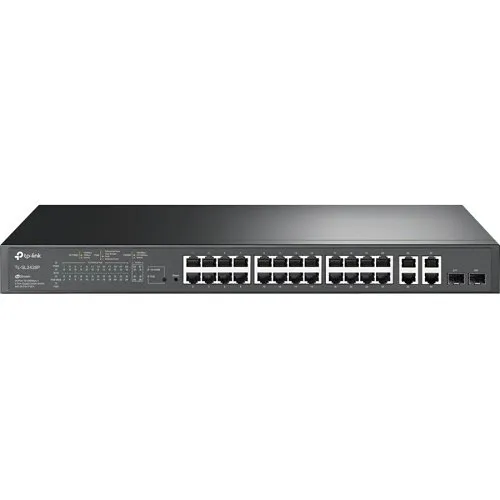 TP-Link SL2428P Omada 24-Port 10/100 Mbps + 4-Port Gigabit Smart Switch with 24-Port PoE+