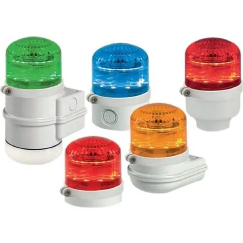 Federal Signal SLM600 StreamLine Modular Multifunctional High Output LED Combination Audible/Visual Signal, Red