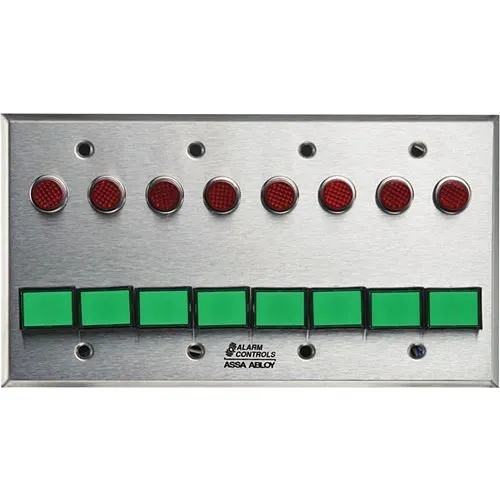 Alarm Controls SLP-8L SLP Monitor and Control Station, 8-Switch DPDT, Alternate Operation
