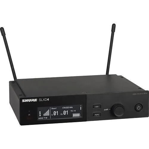 Shure SLXD124/85M-H55 Digital Wireless Combo System with SM58 Handheld and WL185m Lavalier Microphones