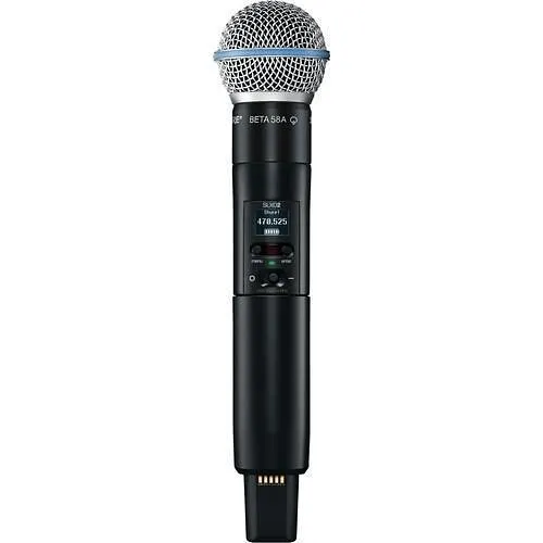 Shure SLXD2/B58=-H55 SLX-D Series Handheld Wireless Transmitter with Beta 58A Capsule, H55 Band