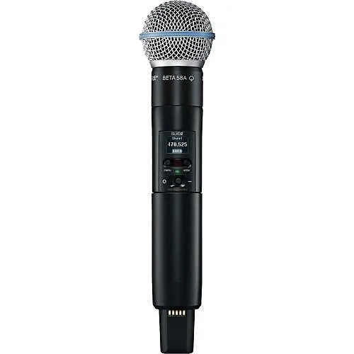 Shure SLXD2/B58=-J52 Microphone with Beta58A Interchangeable Microphone Capsule