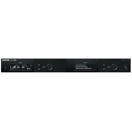 Shure SLXD4D=-G58 Wireless Dual Channel Receiver, Frequency Band Version G58