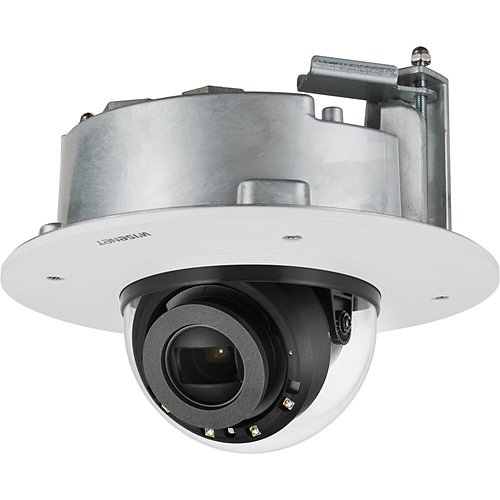 Hanwha XND-6081RF X-Series 2MP IR Flush-Mount Indoor Dome Camera, 2.8-12mm Varifocal Lens, White