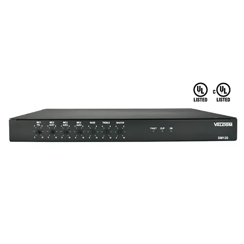 Valcom SM120 Shelf Mount Amplifier, 120W