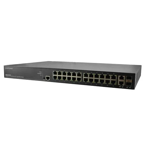 Lantronix SM24TBT2DPB-920-NA Managed Gigabit Ethernet PoE++ Switch