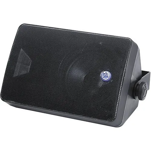 AtlasIED SM52T-B 5.25" 2-Way All-Weather Speaker with 30W 70V, 100V Transformer Pair, Black