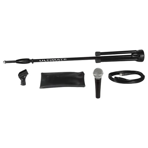 Shure SM58-CN BTS Stage Performance Kit with SM58 Vocal Microphone, XLR Cable and Microphone Stand