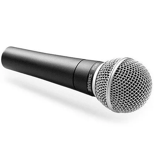 Shure SM58-LC Dynamic Cardioid 3-Pin XLR Connector Vocal Microphone, No Cable Included, Dark Gray