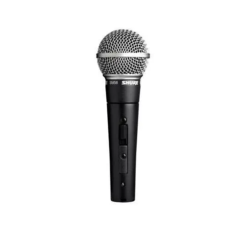 Shure SM58S Dynamic Cardioid 3-Pin Connectiorn Microphone with On/Off Switch, Dark Grey