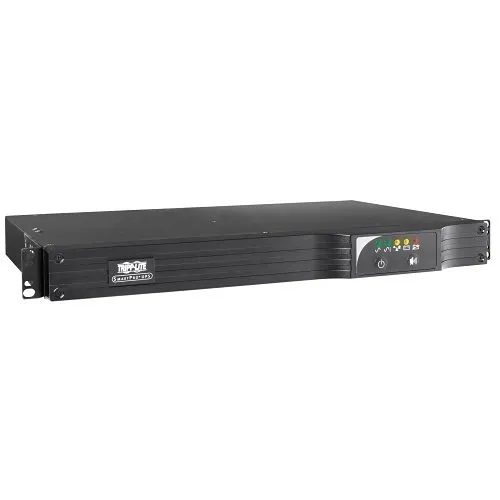 Eaton Tripp Lite SMART500RT1U 500VA 300W 120V Line-Interactive UPS, NEMA 5-15R Outlets, USB, DB9, Network Card Option, 1U Rack, Tower