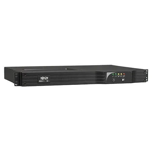 Eaton Tripp Lite SMART500RT1UTAA TAA-Compliant SmartPro 120V 500VA 300W Line-Interactive UPS, 1U Rack/Vertical, Network Card Options, USB, DB9 Serial