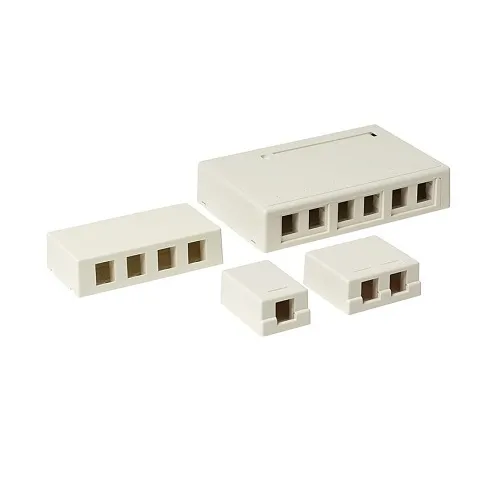 OCC SMEK100 Surface Mounting Box, Assy, 1-Port, Electric Ivory