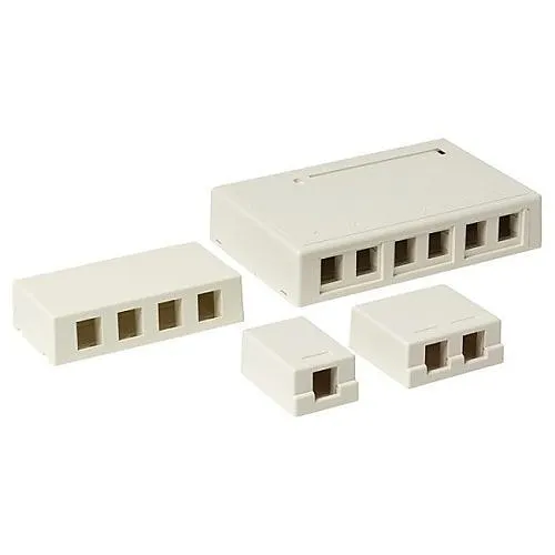 OCC SMEK200 2-Port Surface Mount Enclosure, UMJ, Ivory