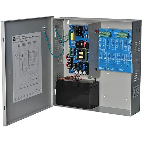 Altronix SMP10PM12P16CB Power Supply Charger, 16 PTC Outputs, 12VDC at 10A, 115VAC, Supervision, BC300 Enclosure