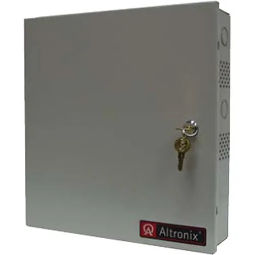 Altronix SMP10PM12P8 Power Supply Charger, Fused Outputs, 12VDC at 10A, 115VAC, Supervision, BC300 Enclosure, Grey