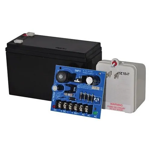 Altronix SMP312CX Power Supply Charger with BT126 and TP1640, Single Output, 6/12/24VDC at 2.5A, Board