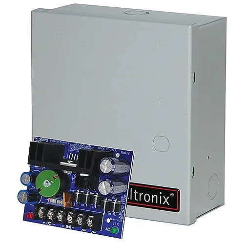 Altronix SMP5E Power Supply Charger Kit, Single Output, 6/12/24VDC at 4A, 24/28VAC, BC100 Enclosure