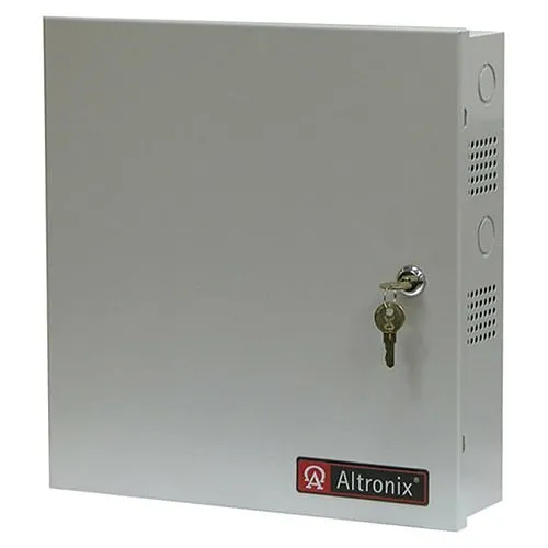 Altronix SMP5PMP8 Power Supply Charger, Fused Outputs, 12/24VDC at 4A, 115/220VAC, Supervision, BC300 Enclosure, Grey