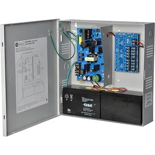 Altronix SMP7PMP8 Power Supply Charger, 8 Fused Outputs, 12/24VDC @ 6A, 115VAC, Supervision, BC300 Enclosure