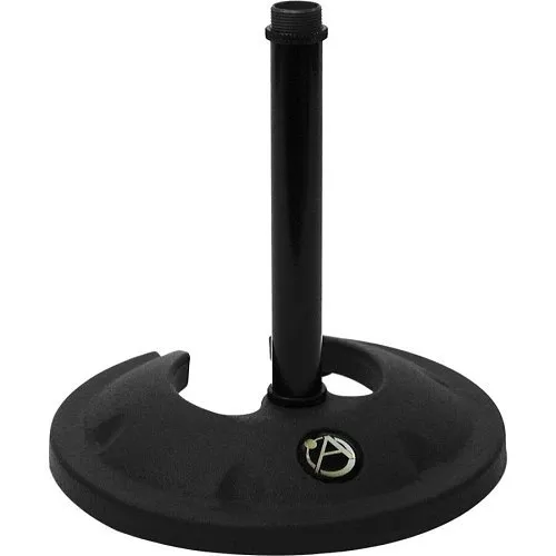 AtlasIED SMS2B Desktop Stackable Mic Stand, 6", Ebony