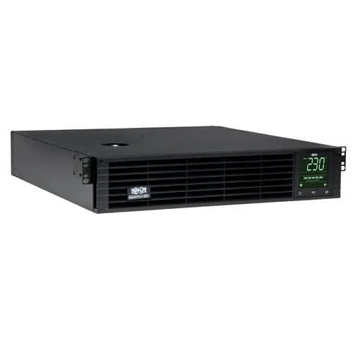 Eaton Tripp Lite SMX1000RT2U SmartPro 230V 1kVA 900W Line-Interactive Sine Wave UPS, 2U Rack / Tower, Network Card Options, LCD, USB, DB9, 6-Outlet