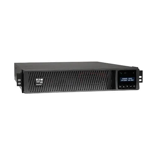 Eaton Tripp Lite SMX3000XLRT2UA SmartPro 3000VA 3000W 208/230V Line-Interactive Sine Wave UPS, 10 Outlets, Extended Run, Network Card Option, LCD, USB, DB9, 2U Rack / Tower