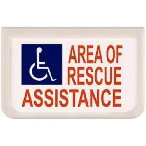 Alpha SN-B42S Rescue Assistance Sign, Electric Single Sided