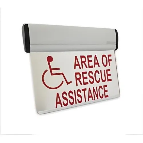 Cornell SN-B48DS Electric A/C Double Face with Battery Backup Edge Lit Area of Rescue