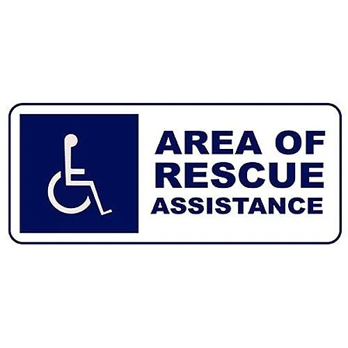 Cornell SN-P42FR Area Of Refuge Sign (french)