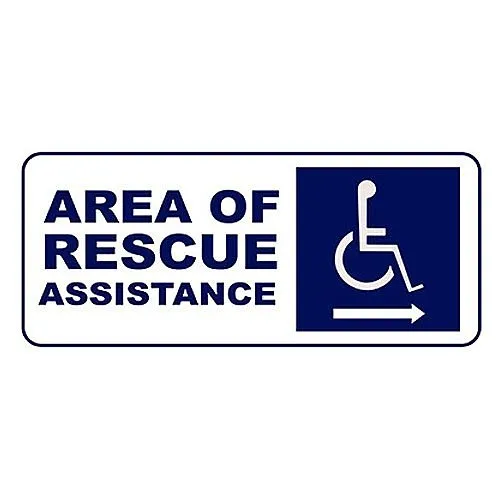 Cornell SN-P42R Right Arrow Area Rescue Sign