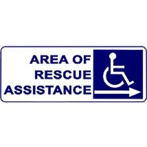 Alpha SN-P42R Area Rescue Sign, Right