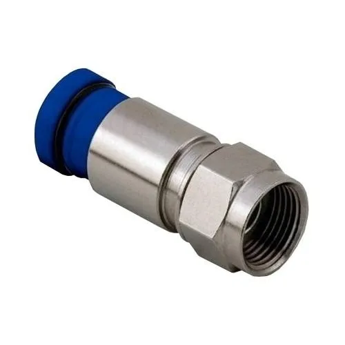 Belden SNS1P6 Male Connector, Snap-N-Seal Environmentally Sealed for RG-6 Cable, Blue