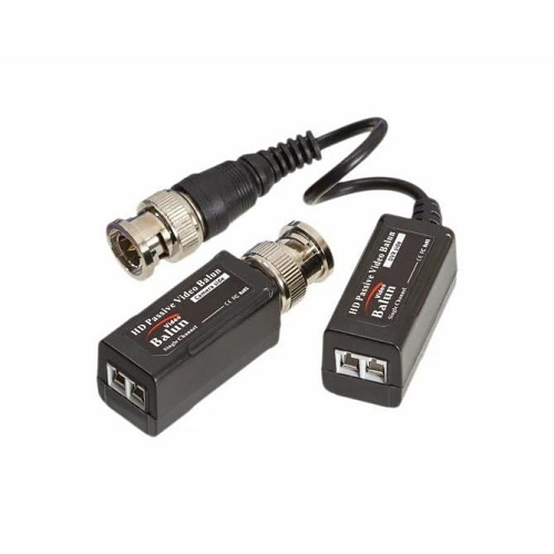 Triplett HDB-VSTPT2 5MP HD Video Balun with (1) BNC pigtail, (1) No Screw Terminal, Pair
