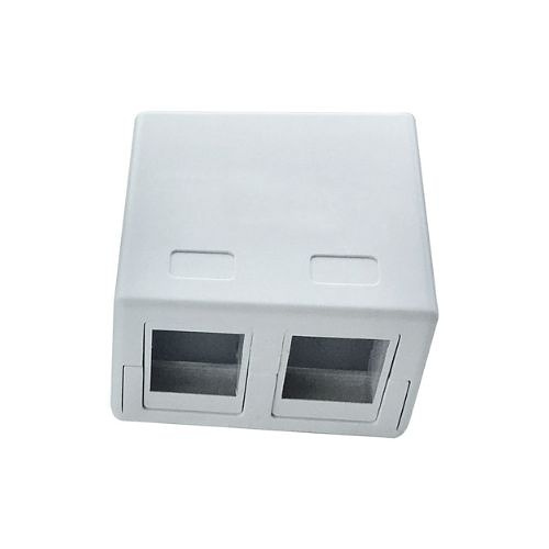 Skykit KSM2-02-NN 2-Port Surface Mount Box, White