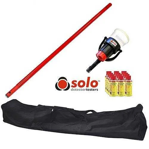 SDi SOLO808 Fire Alarm Smoke Starter Kit with 13' Pole for Reach and Aerosol Smoke Dispenser