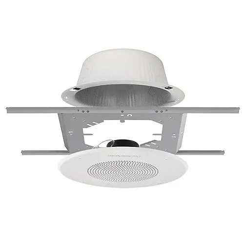 Quam SOLUTION 1CR Indoor Recessed Ceiling Mount Clean Room Loudspeaker, Pair Entire Speaker, White