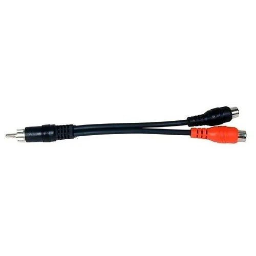 Comprehensive SP-4-C RCA Plug to (2) RCA Jacks Audio Adapter Cable, 6"
