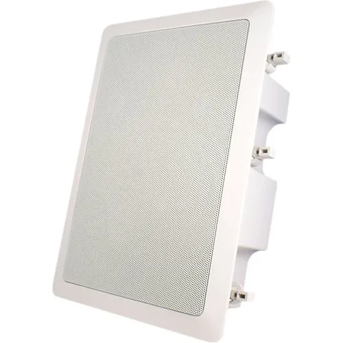 Speco SP6MAWT MA Series 6.5" In-Wall Speaker, 40W RMS, Fiberglass Cone and Backbox, White