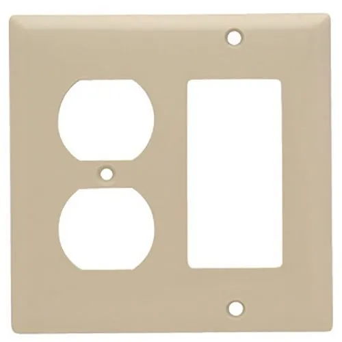 Pass & Seymour SP826I Smooth Wall Plate 1-Gang Duplex, White