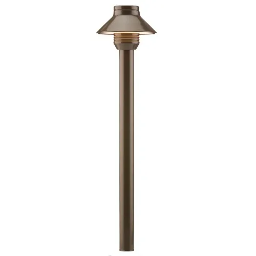 FX Luminaire SP-A-LED20W-12R-BZ Vantage Collection Path Light, 1.3VA, 2700K G4 Lamp, 12", Bronze Metallic