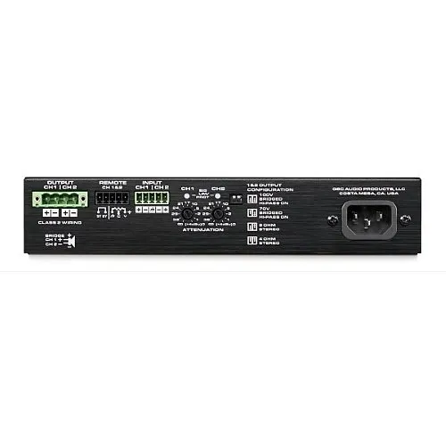 QSC SPA2-60 SPA Series EnergyStar Power Amplifier, 1U, 200W
