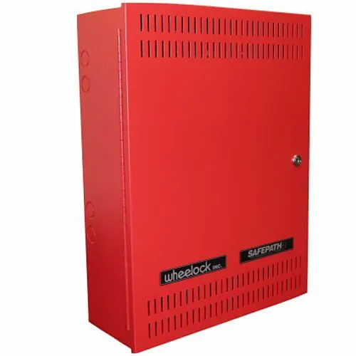 Eaton SPB-80/4 SAFEPATH Supervised Audio Power Booster, 80W, 4A, Steel Enclosure, Red