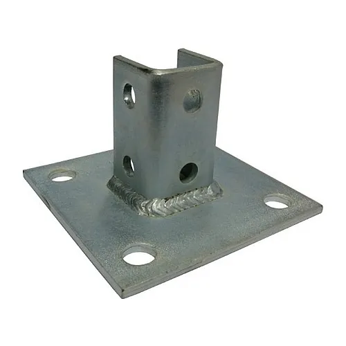 Dottie SPB1090 Clips and Clamp, 10 Hole Single-Channel Tall Clevis-Square