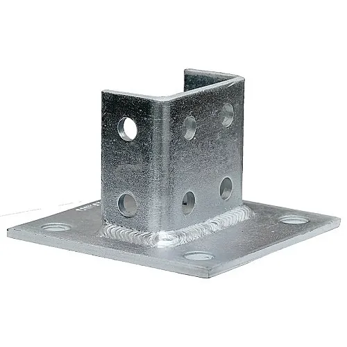 Dottie SPB1290 Clips and Clamp, 12 Hole Double-Channel Tall Clevis-Square