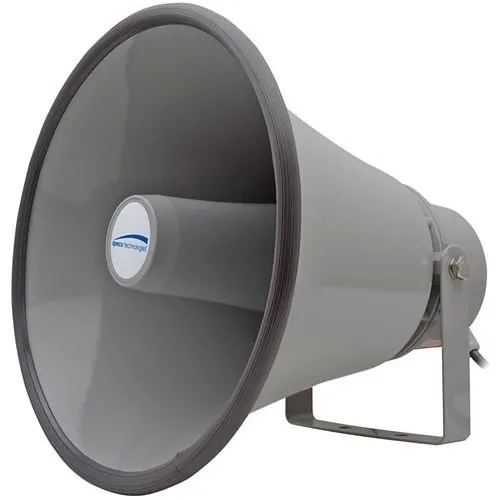 Speco SPC30T Contractor Series 10.5" 70/25V Weather Resistant PA Horn Speaker, Gray